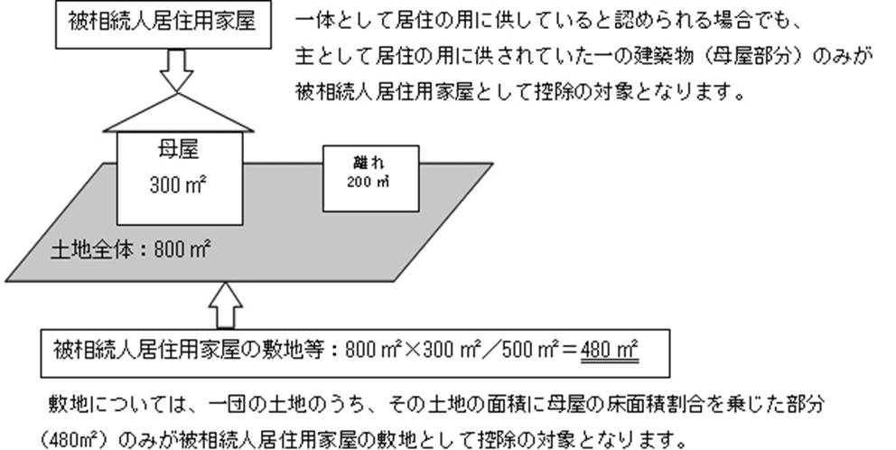 【事例】被相続人居住用家屋及び被相続人居住用家屋の敷地等の範囲